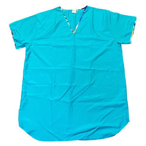 Gold Coast 2X Womens Sleep Shirt Night Dress Silky Feel Pajamas Short‎ Sleeves